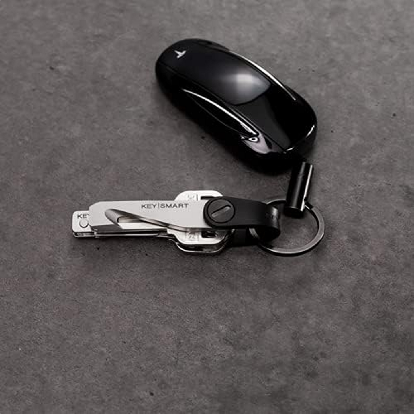 KeySmart Mini Keyring Key Organiser Holder Black
