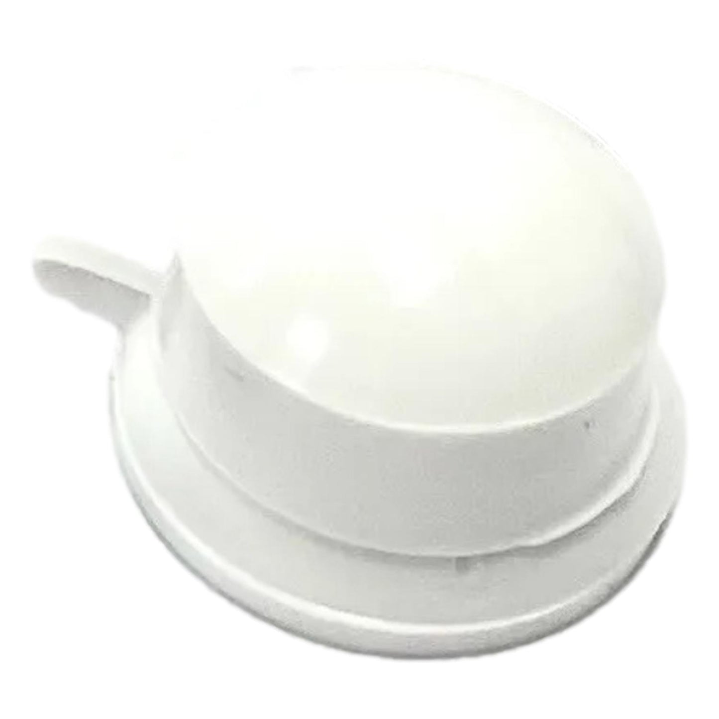 Corrugated Roofing Screw Strap Caps White Plastic (100 Pack)