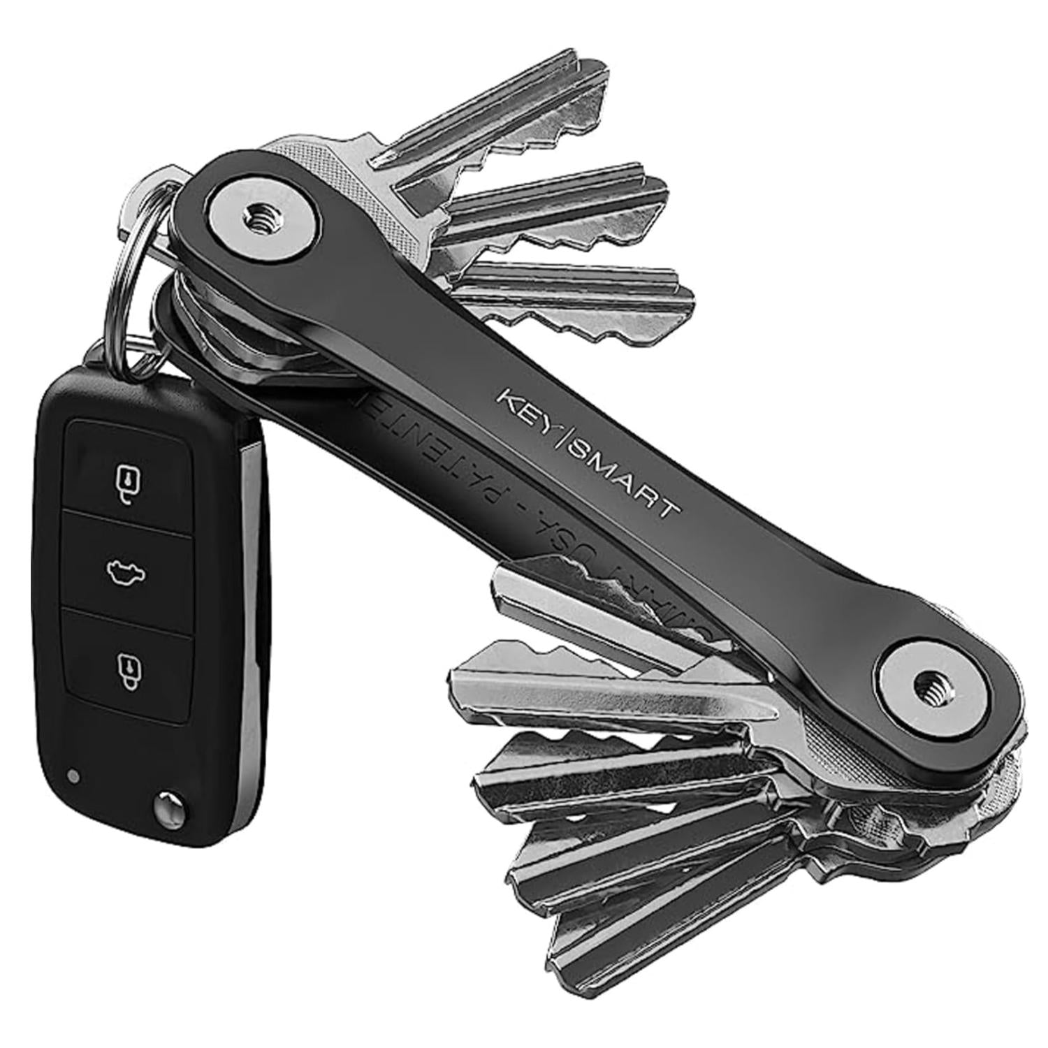 KeySmart Flex Compact Keyring Key Holder Black – Go Hardware