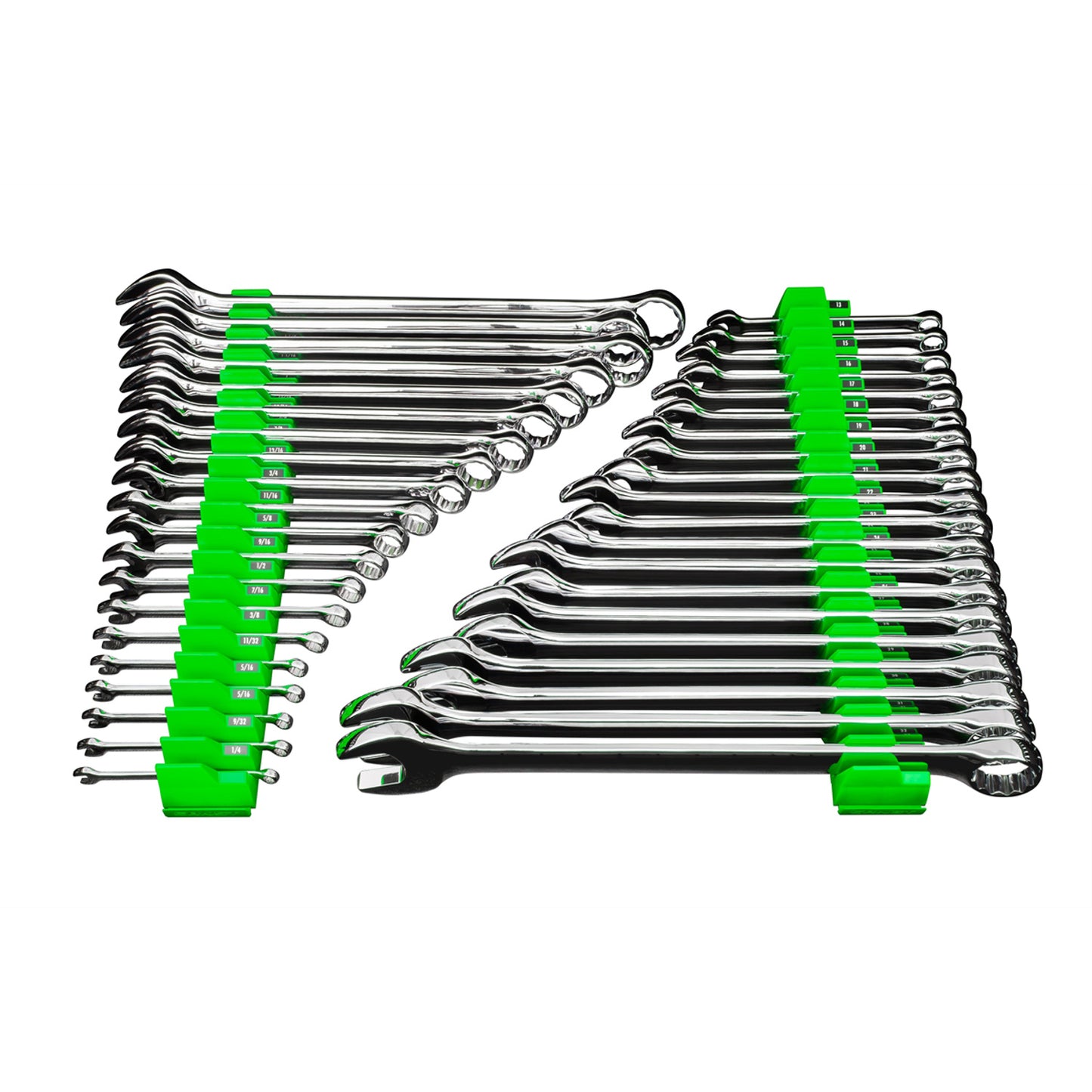 Ernst 5416 Wrench Pro 40 Tool Magnetic Spanner Storage Organiser Green