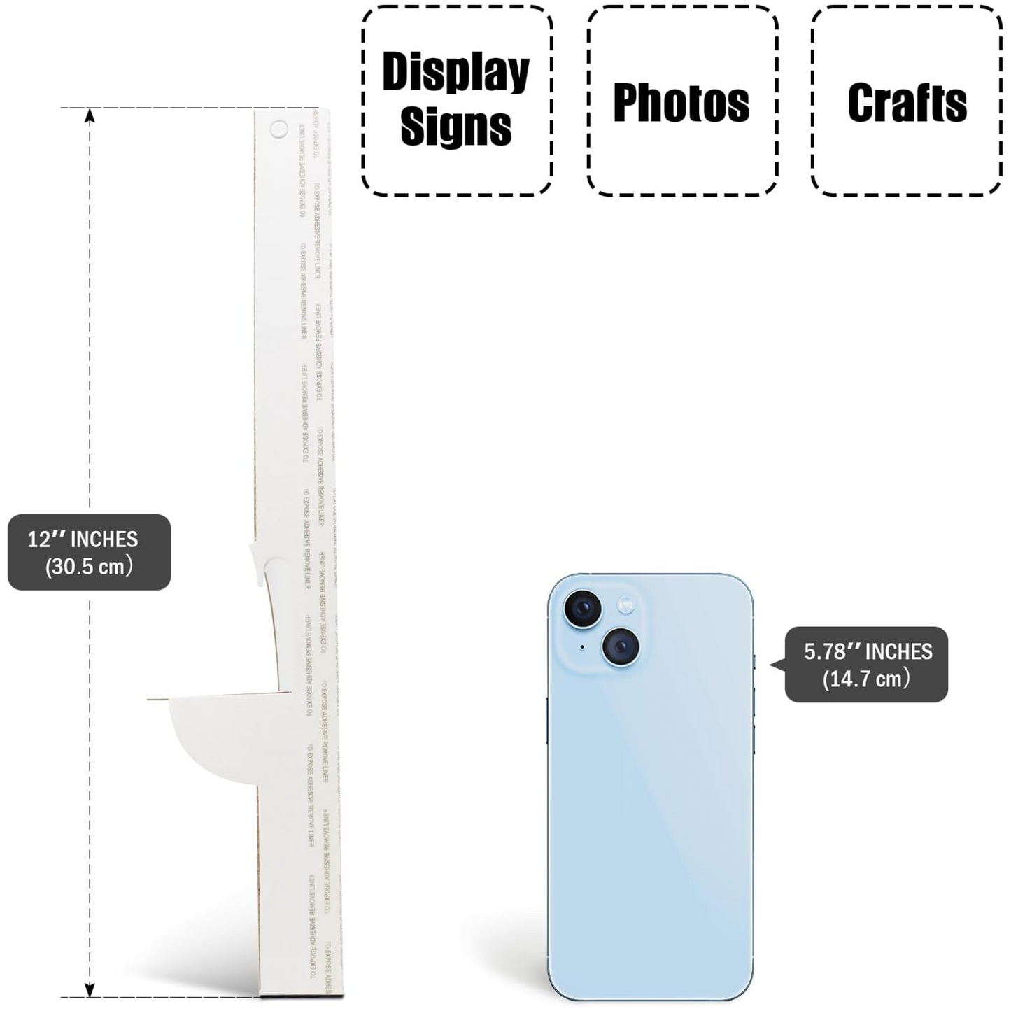 Lineco Easel Back Self Adhesive White 12" (30.4cm) 25 Pack