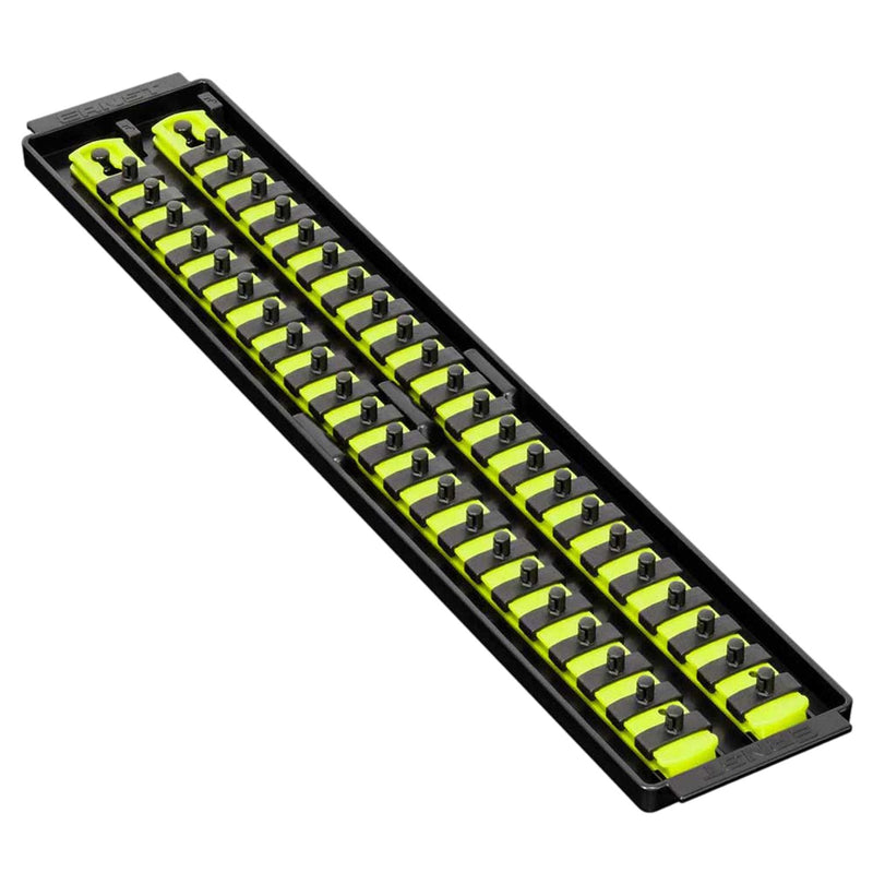 Ernst 8461HV 1/4" Socket Boss Storage Organiser Rail 2-Rail Twist Lock 18" HIVIZ