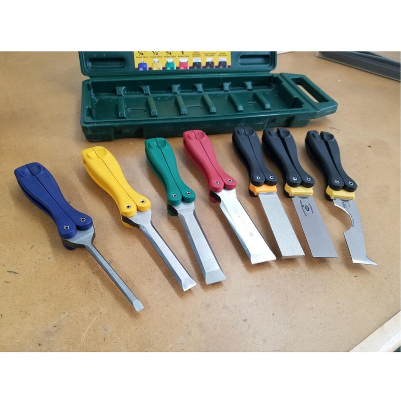 Fastcap 1" Pocket Wood Chisel Foldable Handle Red