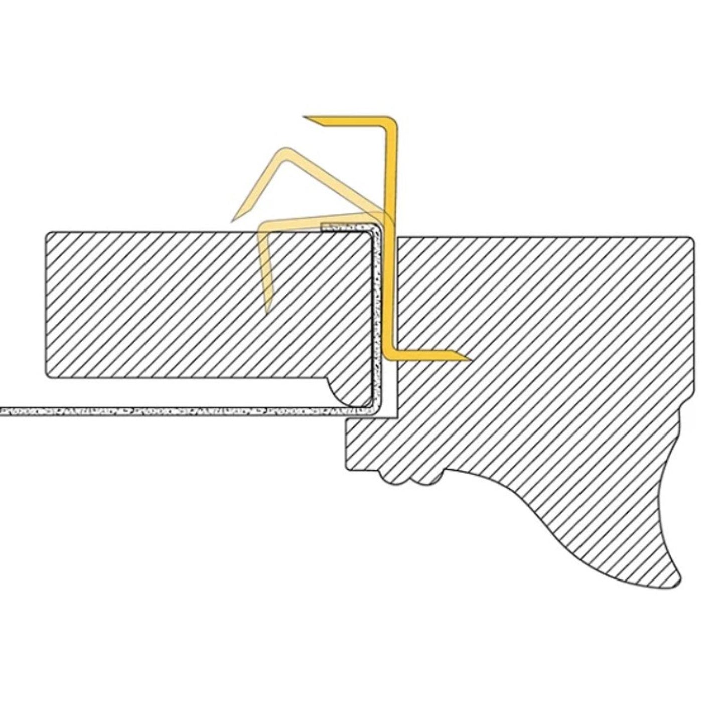 Z-Clips For Stretched Canvas Picture Frame Coppered Pack of 100