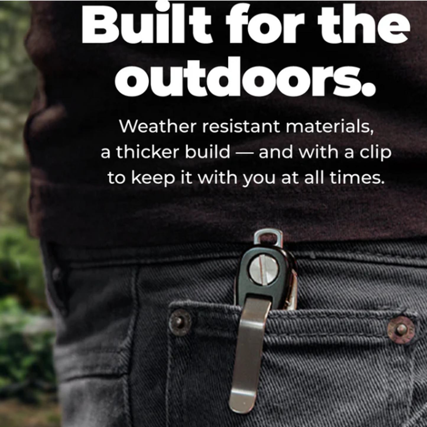 KeySmart Rugged Compact Key Holder Black