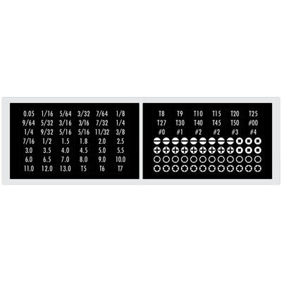 Ernst 5615M Screwdriver Pro 26 Tool Magnetic Storage Organiser Black
