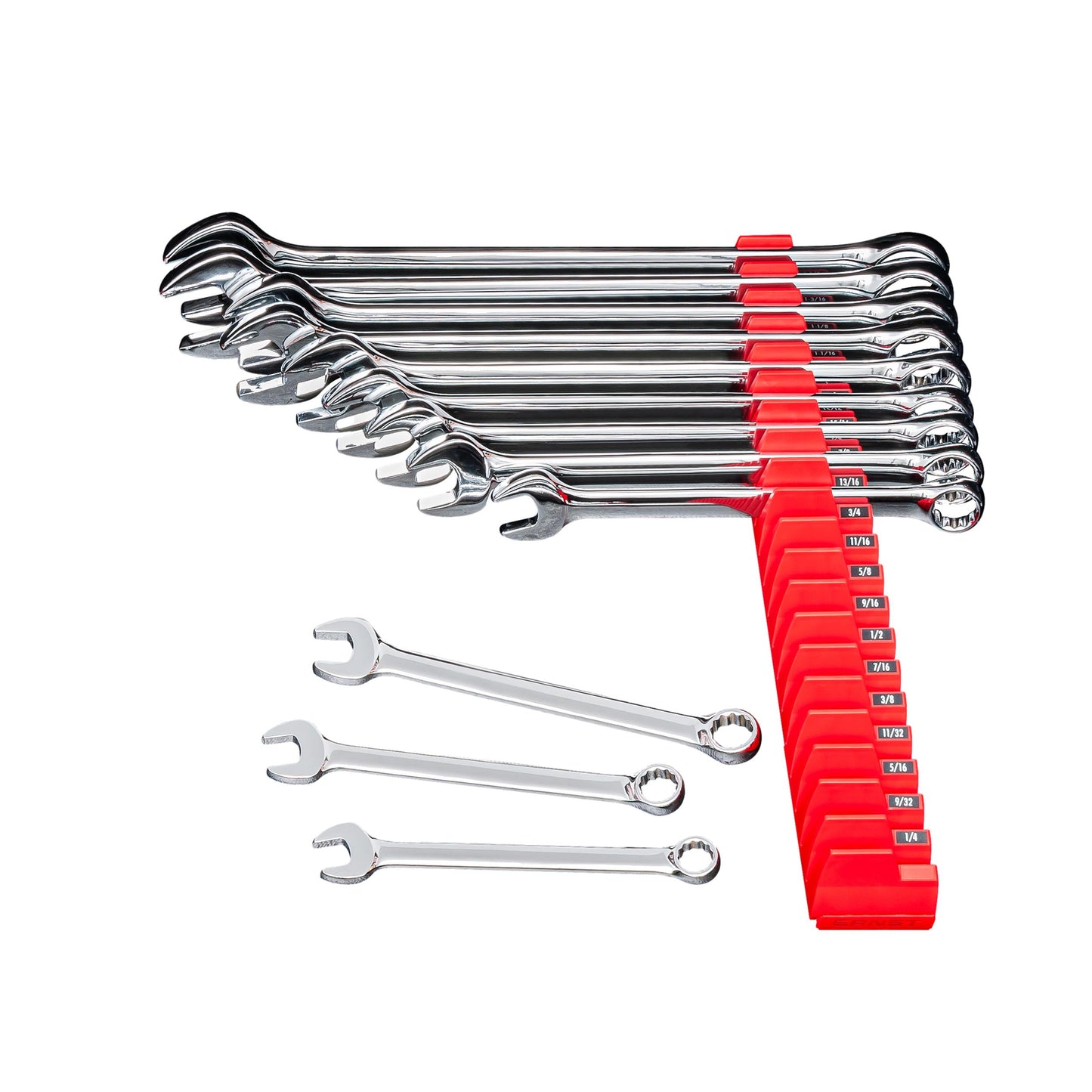Ernst Wrench Pro 20 Tool Magnetic Spanner Storage Organiser Red 5403M