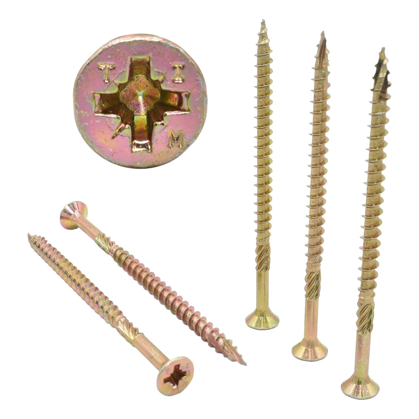 5.0 x 80mm Premium 'Cutter Thread Wood Screws (100 Pack)