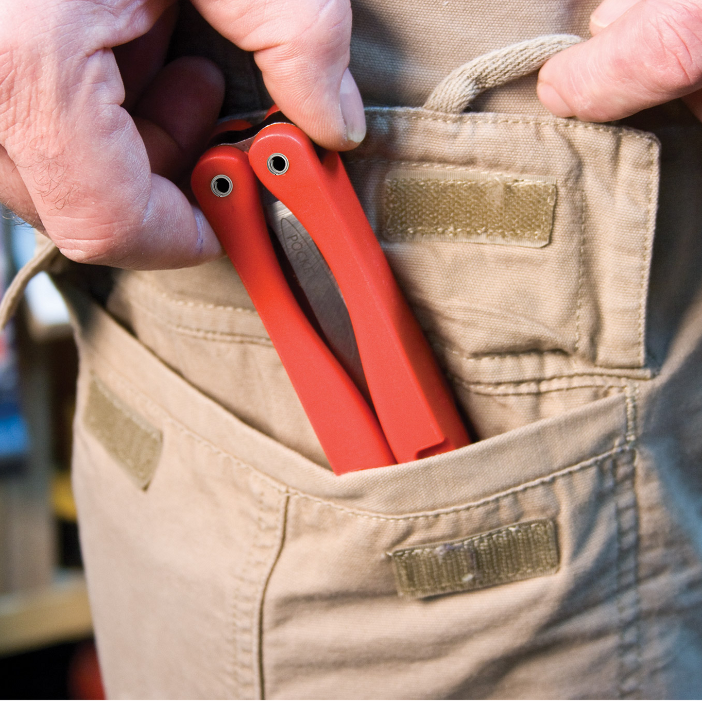 Fastcap 1" Pocket Wood Chisel Foldable Handle Red