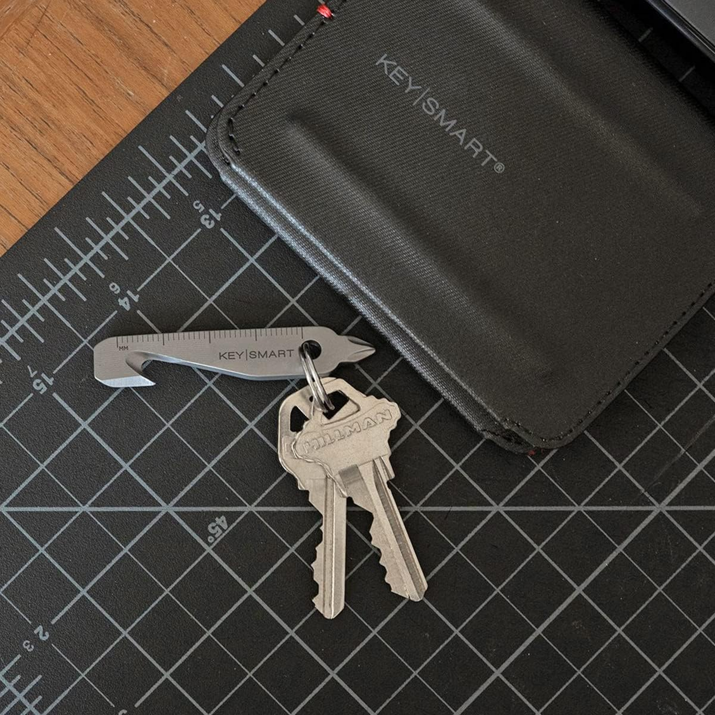 KeySmart Multi-Tool 5-in-1 Keyring Tool Stainless Steel