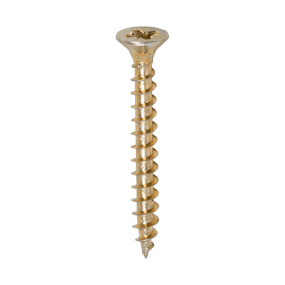 TimCo 4.0 x 35mm Yellow Wood Screw Pozi CS (200 Pack)
