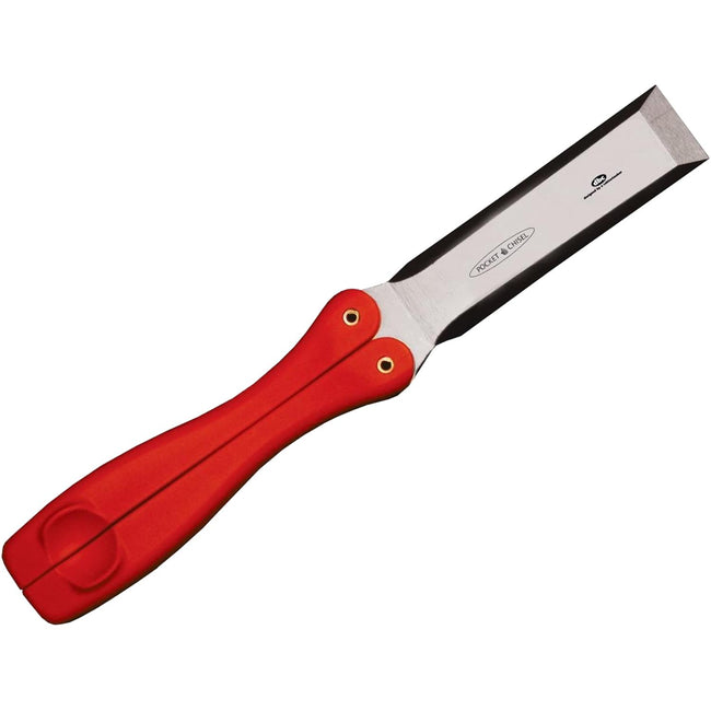 Fastcap 1" Pocket Wood Chisel Foldable Handle Red