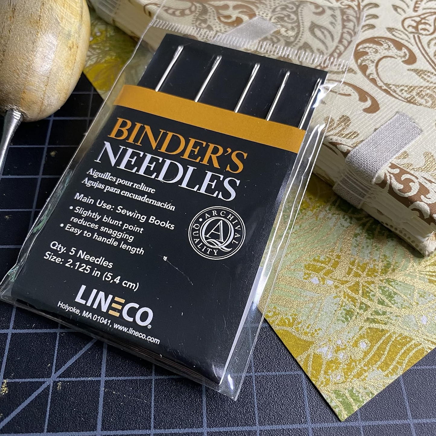 Lineco Book Binding Needles Stainless Steel (5 Pack)