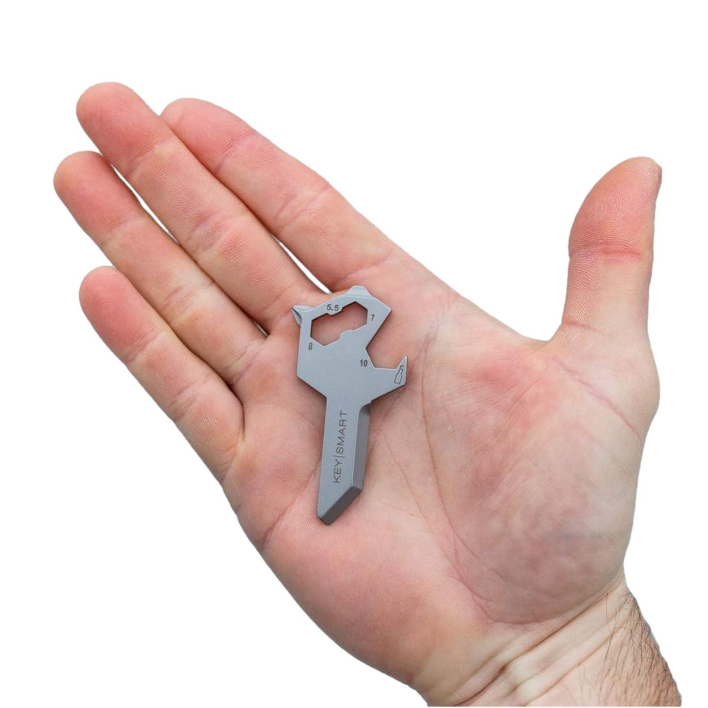 KeySmart Alltul Multi-tool Wolf for Keyring & Wallet Stainless Steel