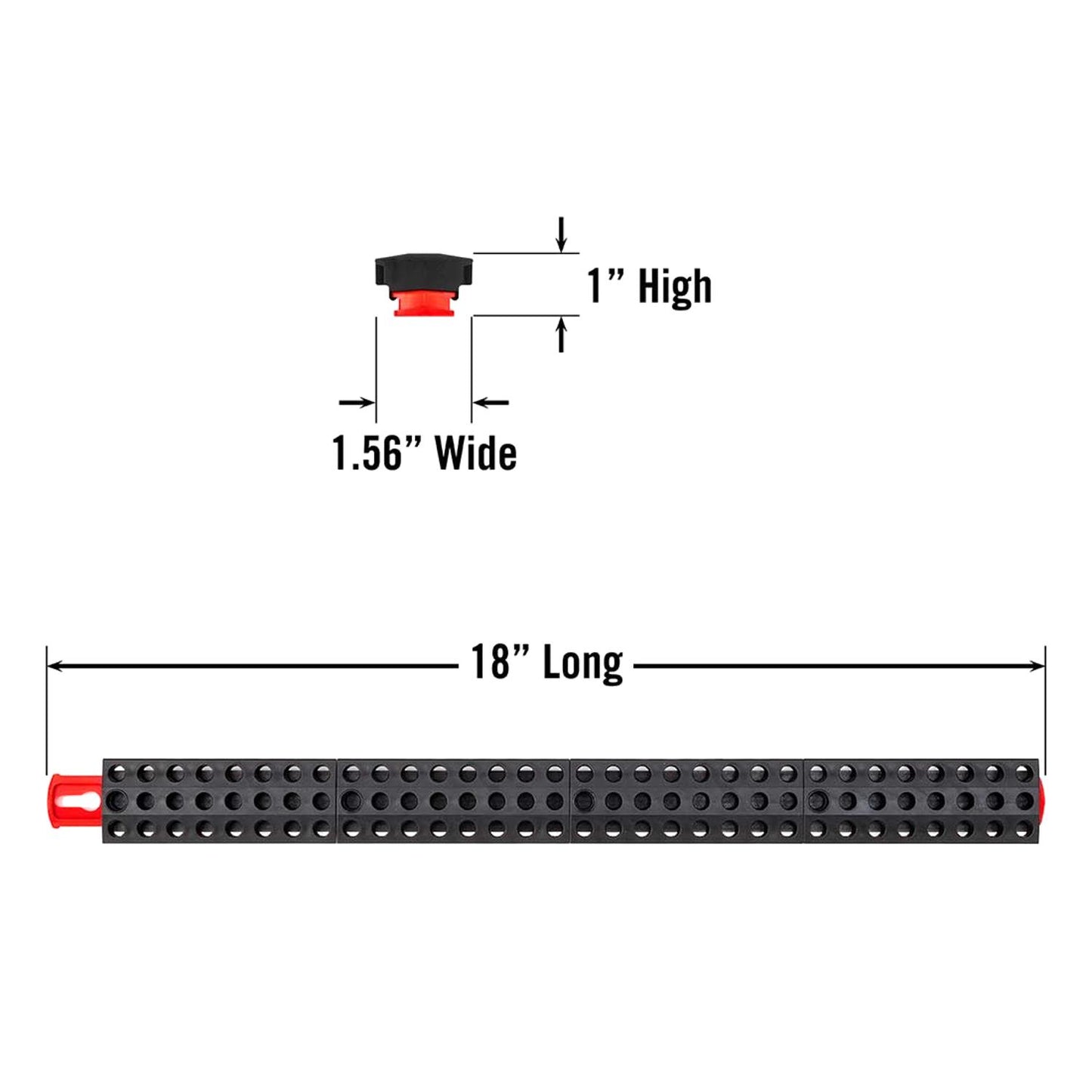 Ernst 5734 96 Tool Magnetic Bit Organiser Bar