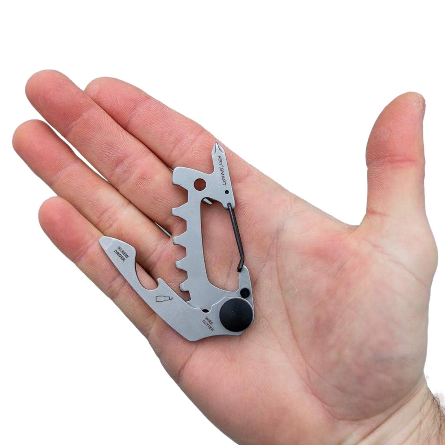 KeySmart Alltul Multi-tool Raptor for Keyring & Wallet Stainless Steel