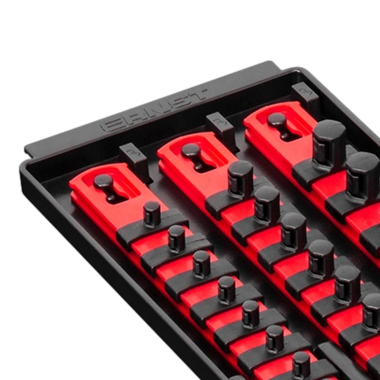 Ernst 8490 Socket Boss Storage Organiser Rail 3-Rail Twist Lock 13" Red