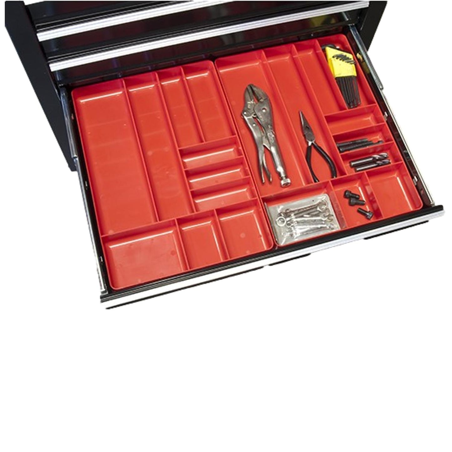 Ernst Tool Organiser Tray Red 10 Compartments 5010