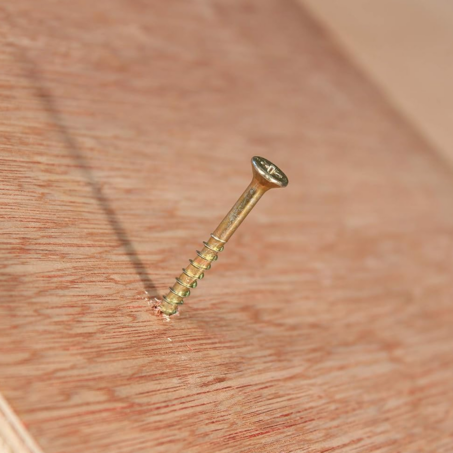 TimCo 3.0 x 12mm Yellow Wood Screw Pozi CS (100 Pack)