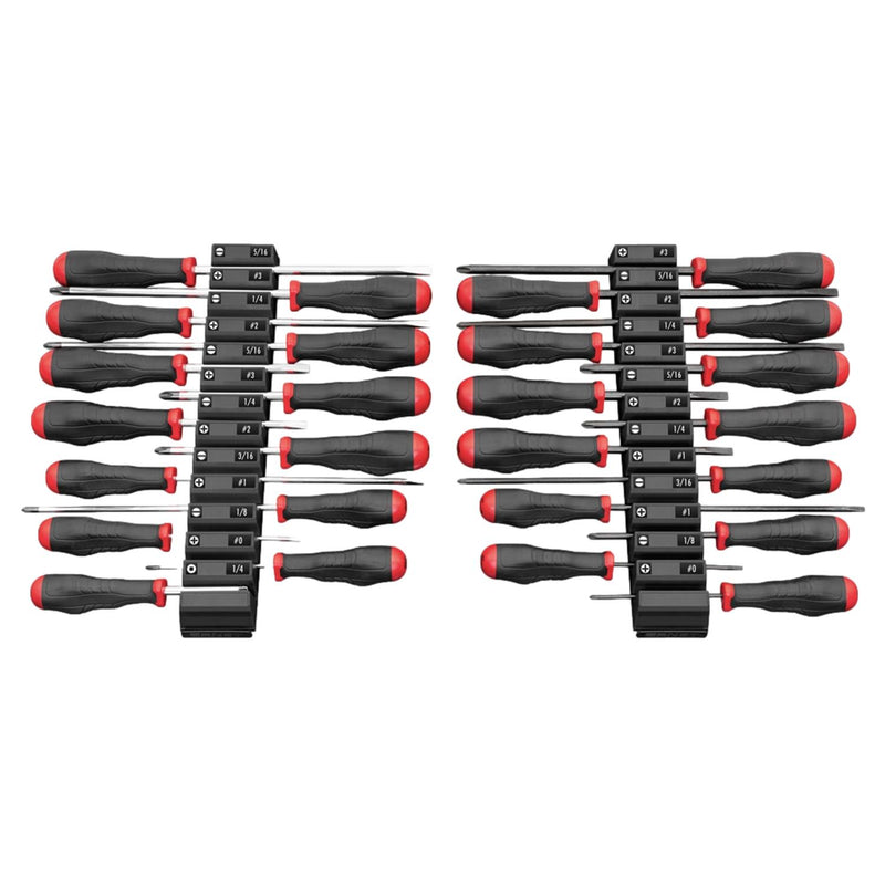 Ernst 5615M Screwdriver Pro 26 Tool Magnetic Storage Organiser Black