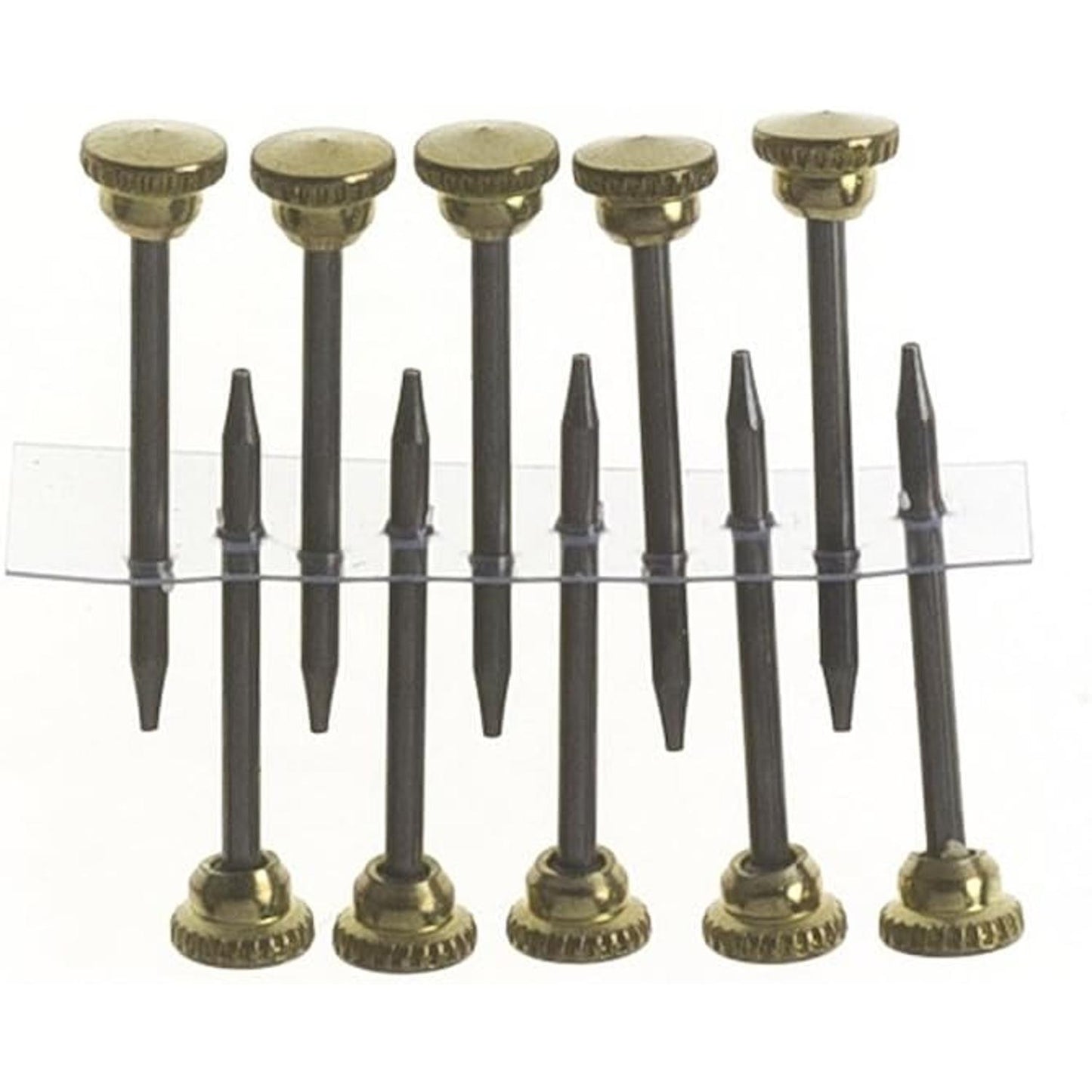 X-Hooks No.4 Large Brass Plated Picture Hooks (Pack of 10)