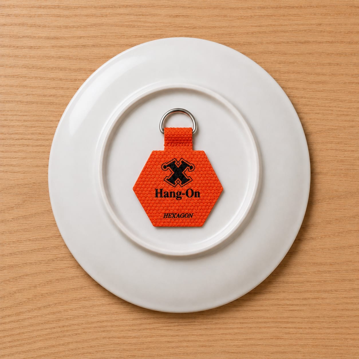 X Hang-On Adhesive Wall Plate Hanger 60mm (Hexagon) For Plates, Pictures Etc
