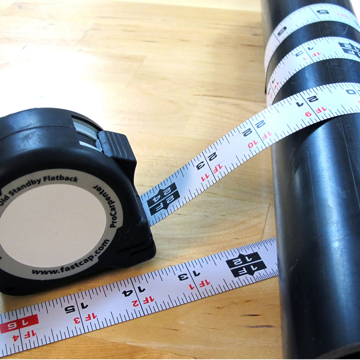 FastCap ProCarpenter Flat Back Measuring Tape 5m Pencil Sharpener Metric/Metric Reverse