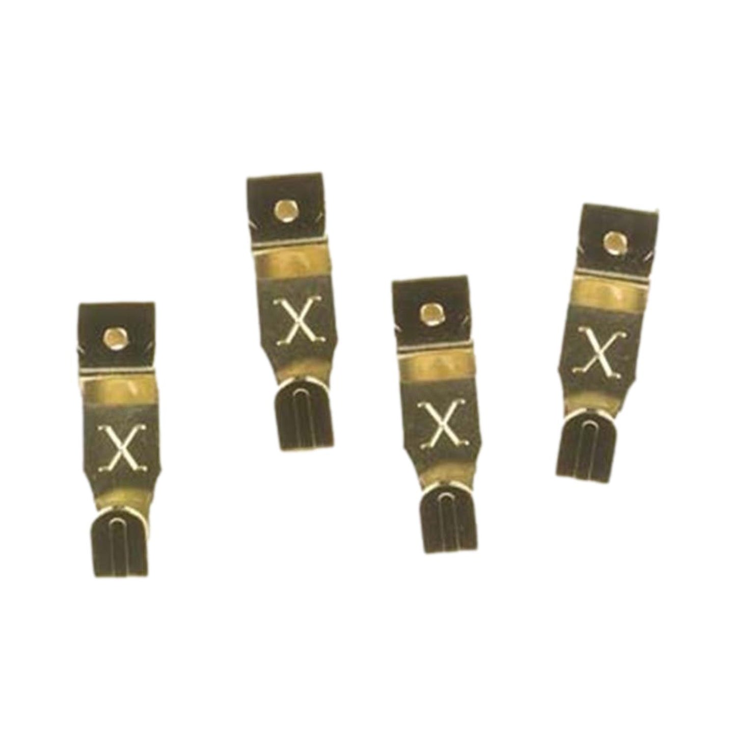 X-Hooks No.2 Medium Brass Plated Picture Hooks (Pack of 40)