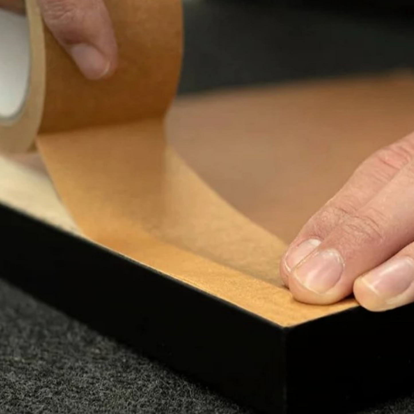 Kraft Picture Framing Tape Brown 25mm Self Adhesive (6 Rolls)