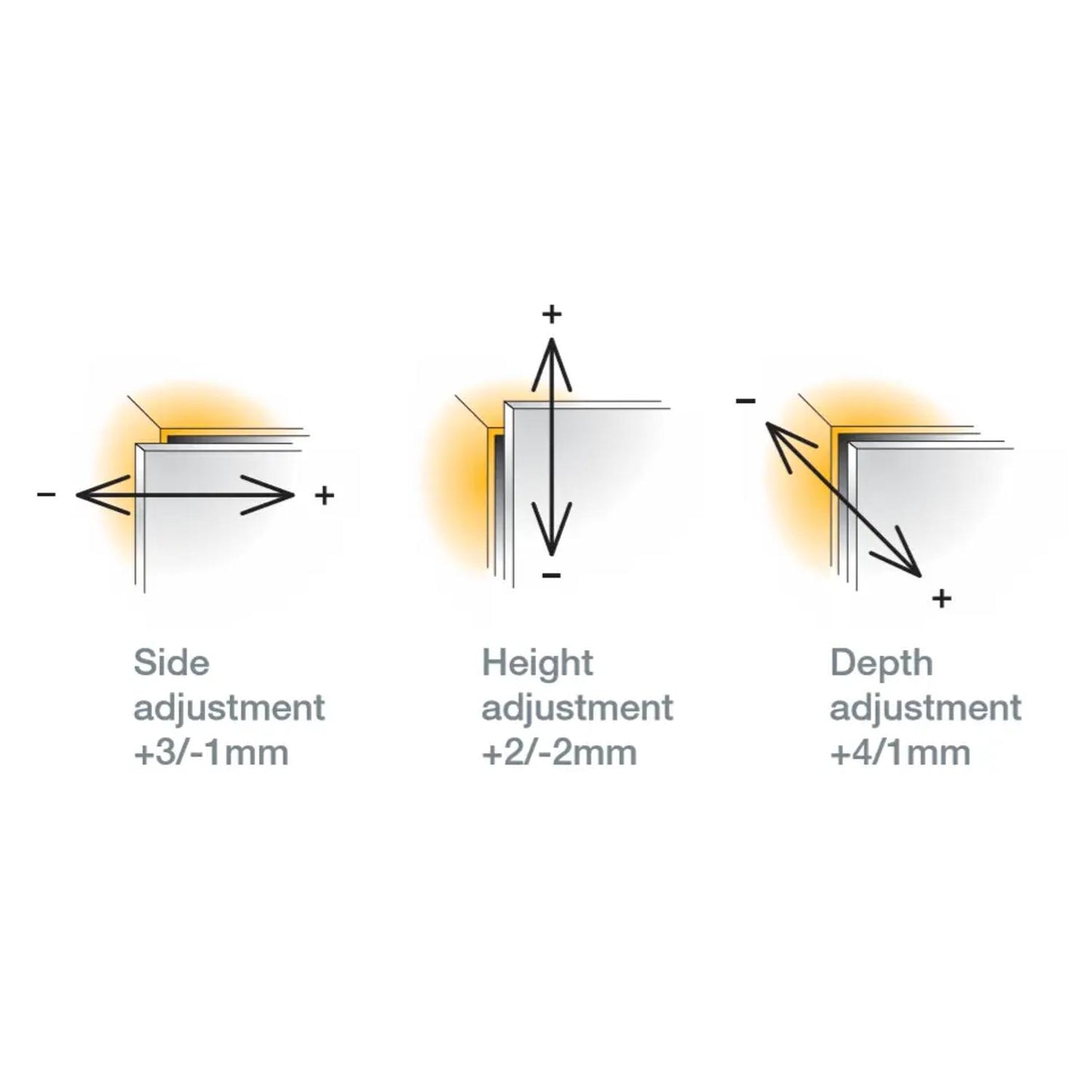 Titus T-Type 110° Full Overlay Hinge Soft Close Black 701-0AT0-068