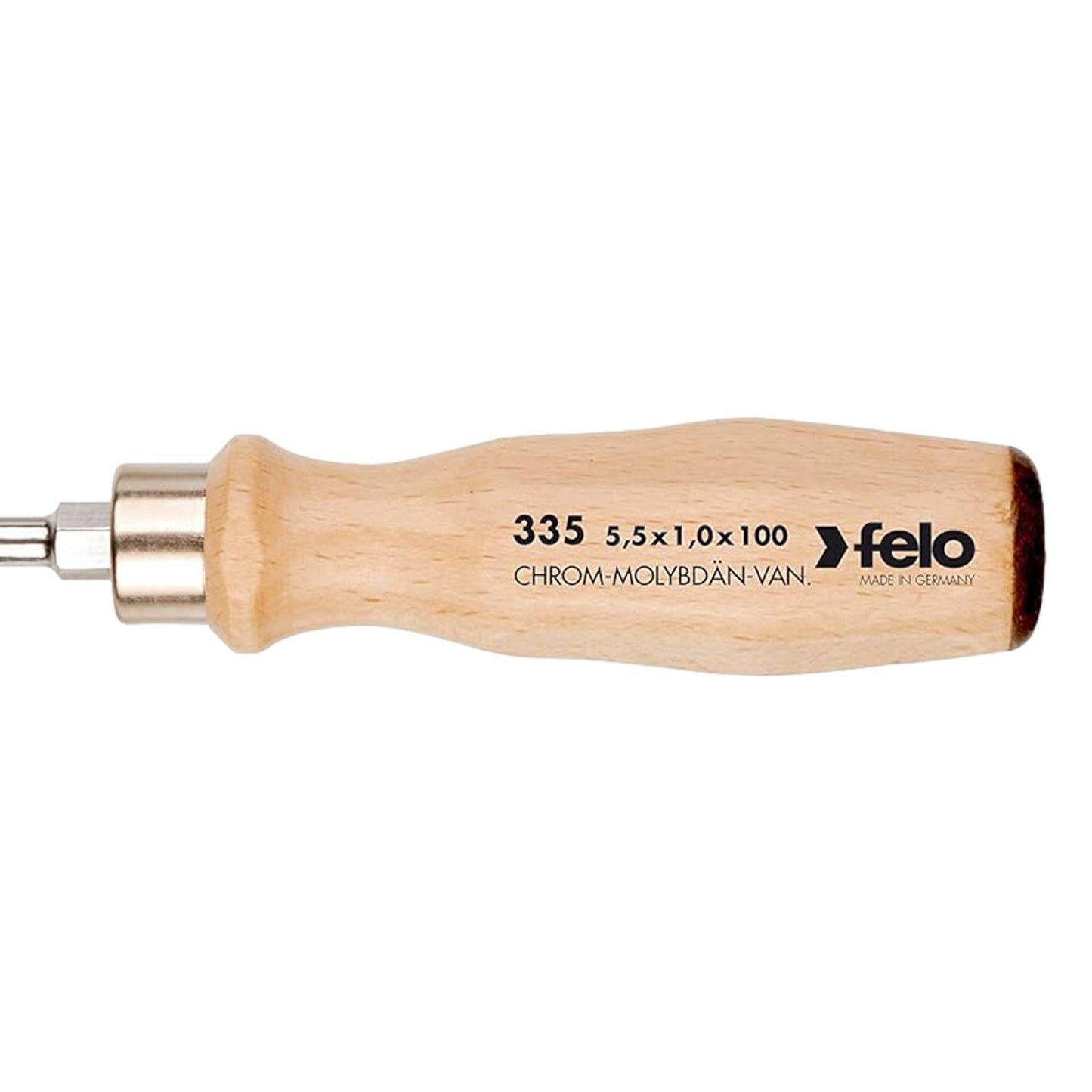Felo Screwdriver Wooden Handle SL 10 x 1.6 x 175mm