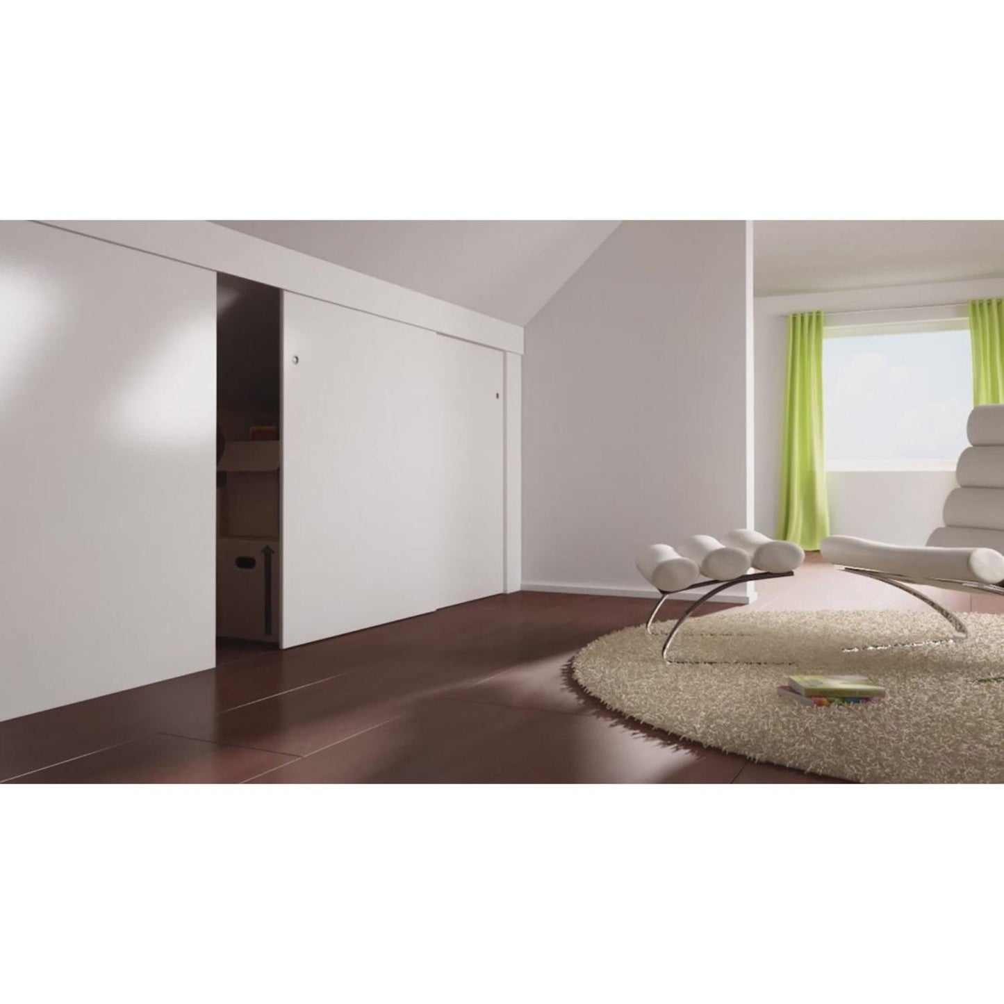 Sloping Ceiling Adapter Brackets For Sliding Door Profiles & Wardrobes Hettich 14004