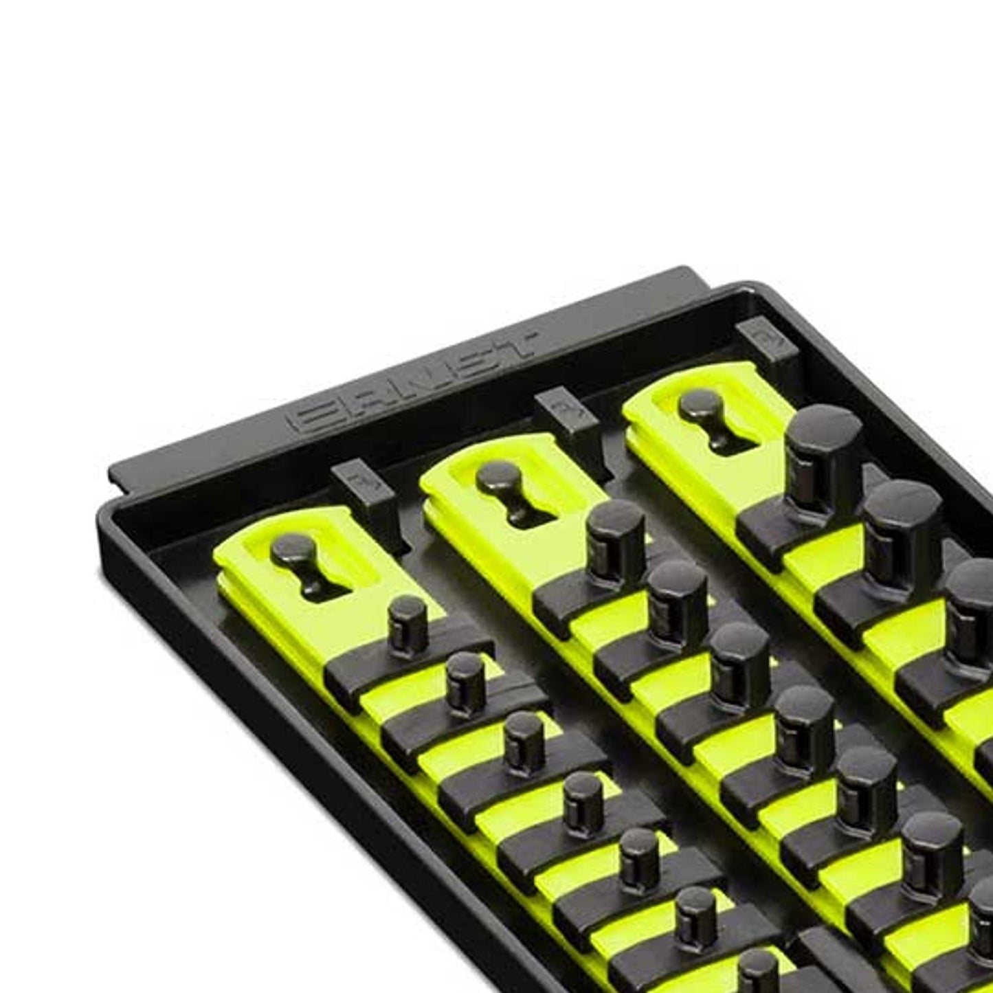 Ernst 8498HV Socket Boss Storage Organiser Rail 3-Rail Twist Lock 13" Hi-Viz