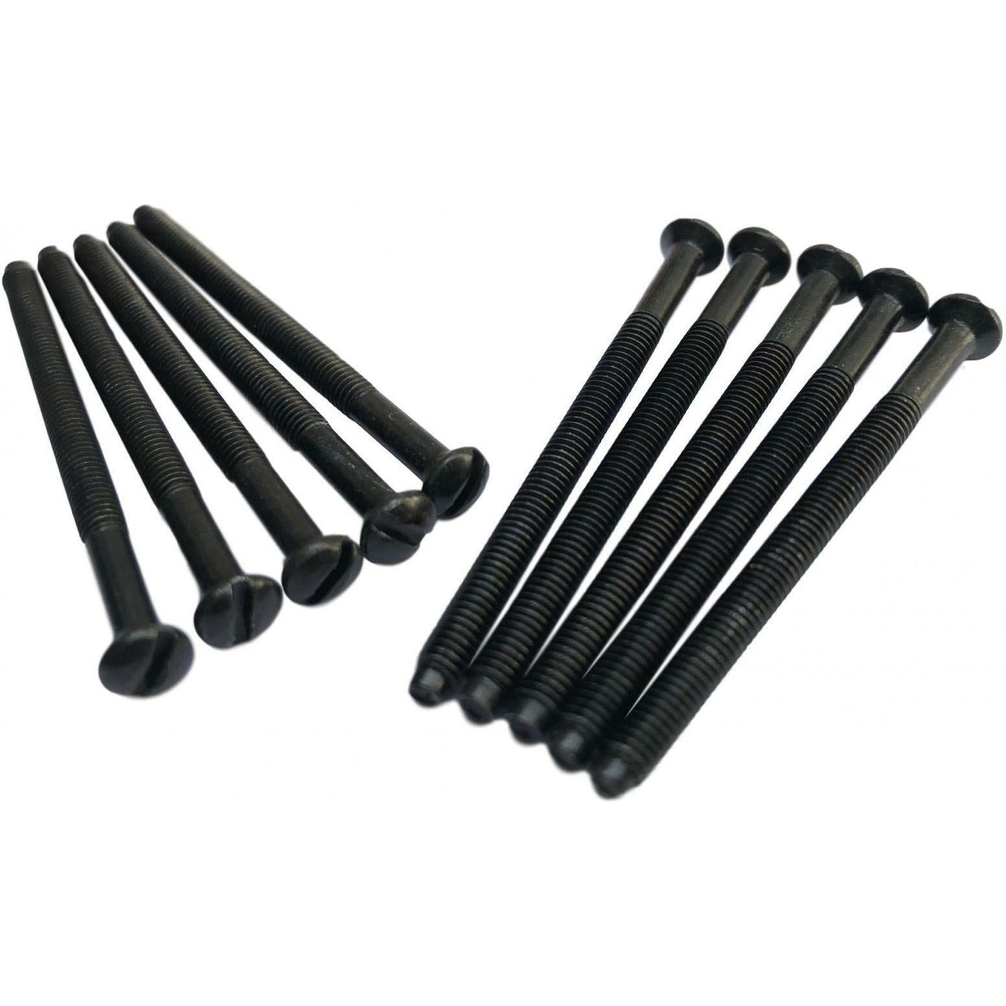50mm Long Black Nickel Electrical Screws M3.5 (10 Pack)
