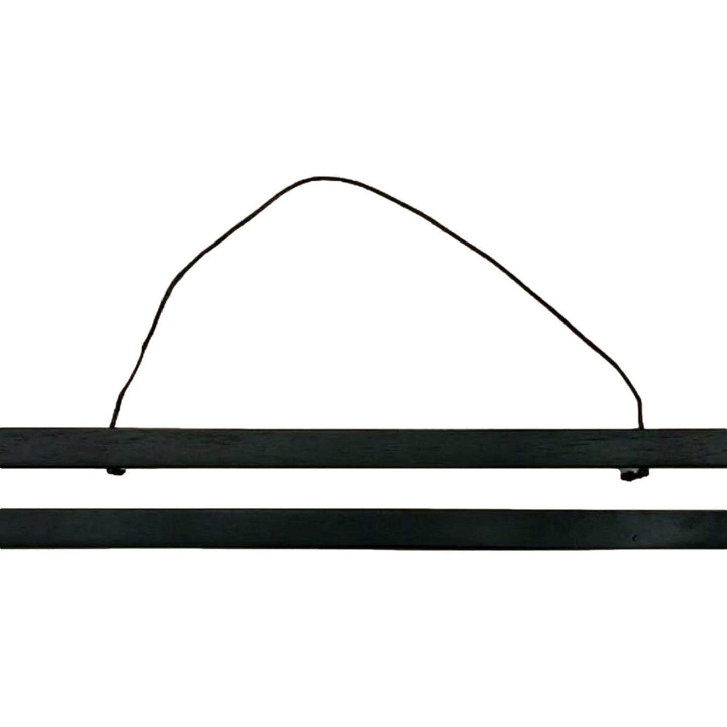 Black Magnetic Poster Hangers Real Wood 330mm A4, A3