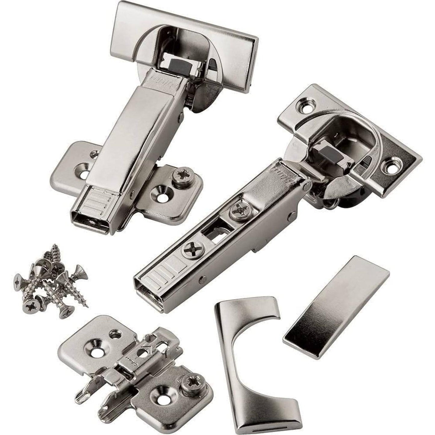 Blum 71B3550 110° Soft-Close Overlay Hinge & 173H7100 Plate & Covers (2 pack)
