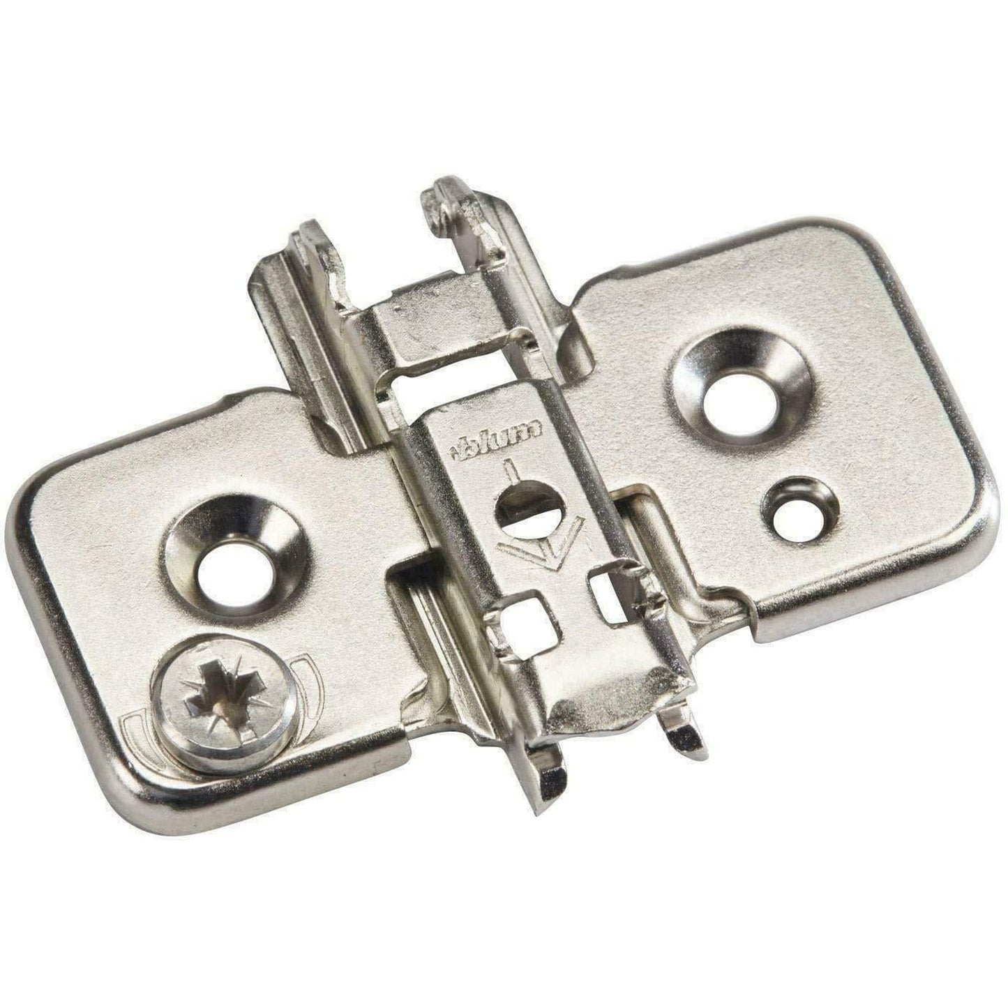 Blum 71B7550 155° Zero Protrusion Soft-Close Overlay Hinge & 173H7100 Mounting Plate (2 Pack)