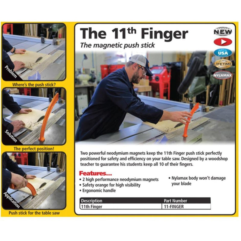 FastCap 11th Finger Table Saw Magentic Push Stick