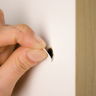 FastCap Peel & Stick White Screw Cover Caps PVC 14mm (9/16") x 266