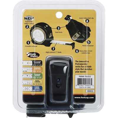 FastCap Pro Carpenter Tape Measure Reverse & Pencil Sharpener 5m