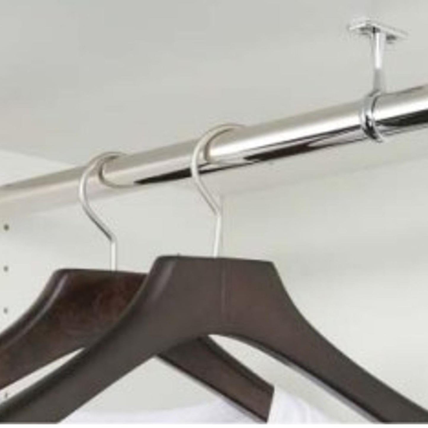 Hafele 25mm Wardrobe Rail Centre Support Chrome