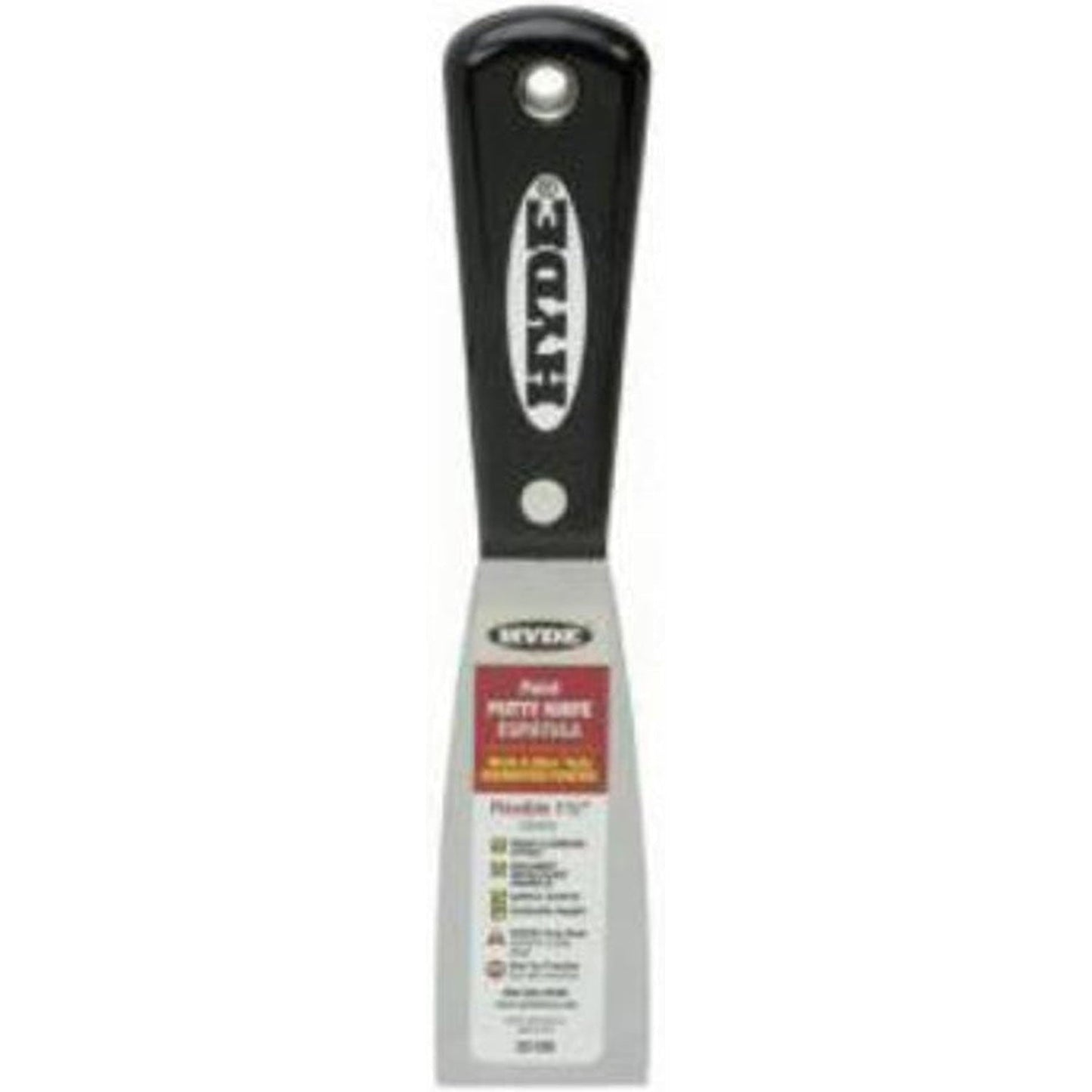 Hyde 02150 Stiff Carbon Steel Putty Knife / Scraper 38mm (1-1/2")