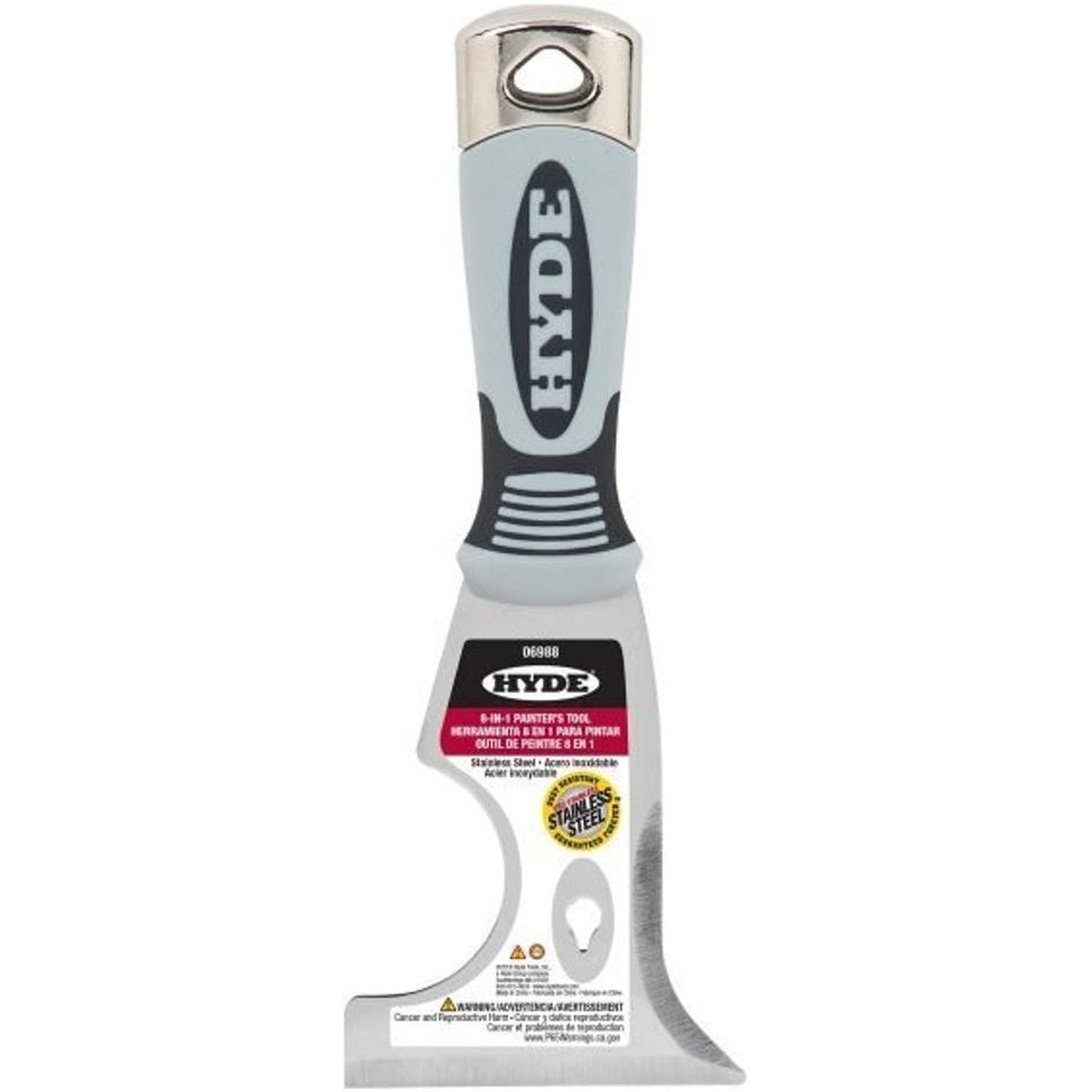 Hyde 06988 Pro Stainless Steel 8-in-1 Painters Tool 76mm (3")