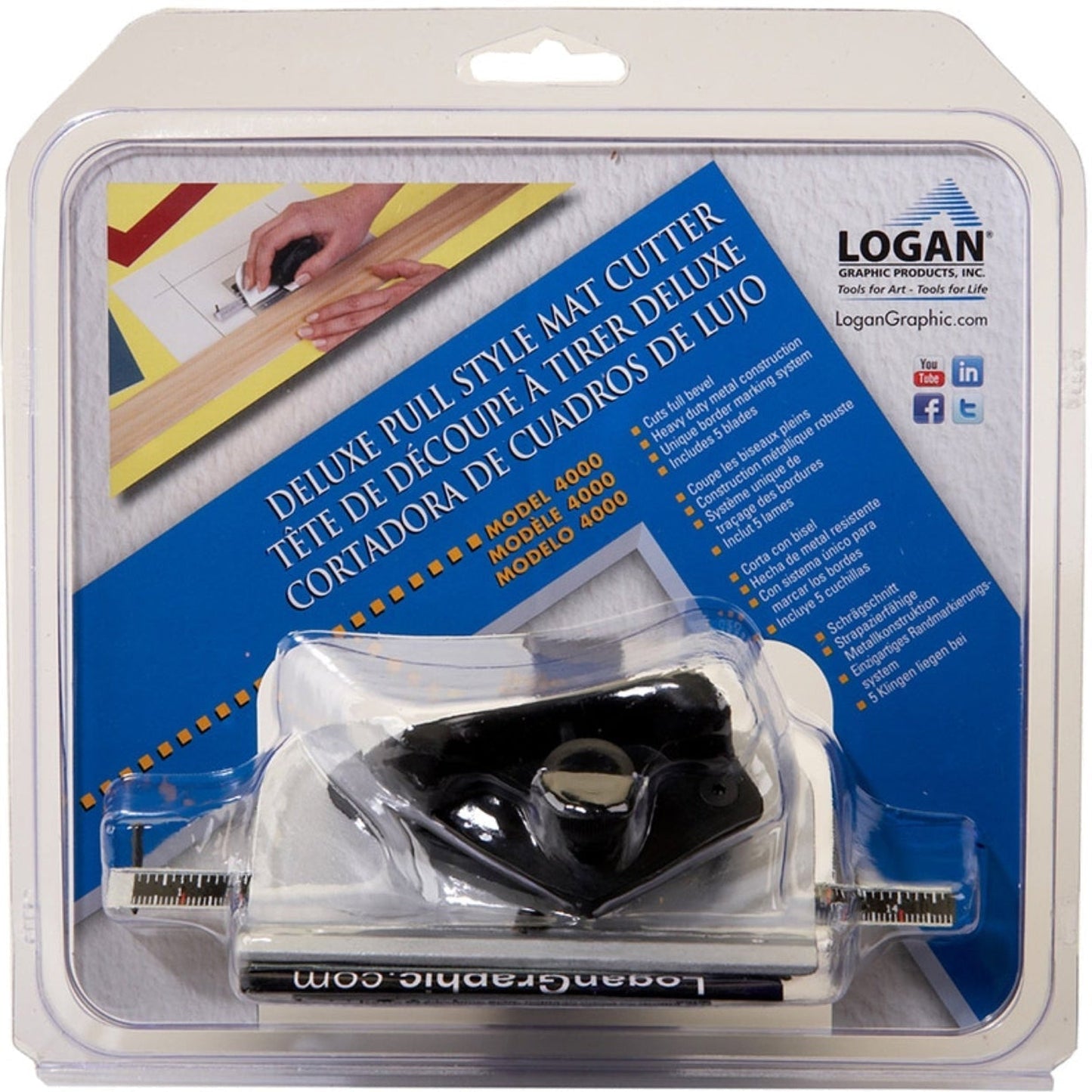 Logan 4000 Deluxe Mount Cutter Picture Frame Push Handheld