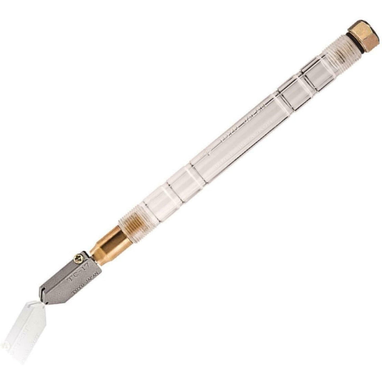 Toyo TC17VVP Straight Head Tap Wheel Oil Glass Cutter Plastic Handle