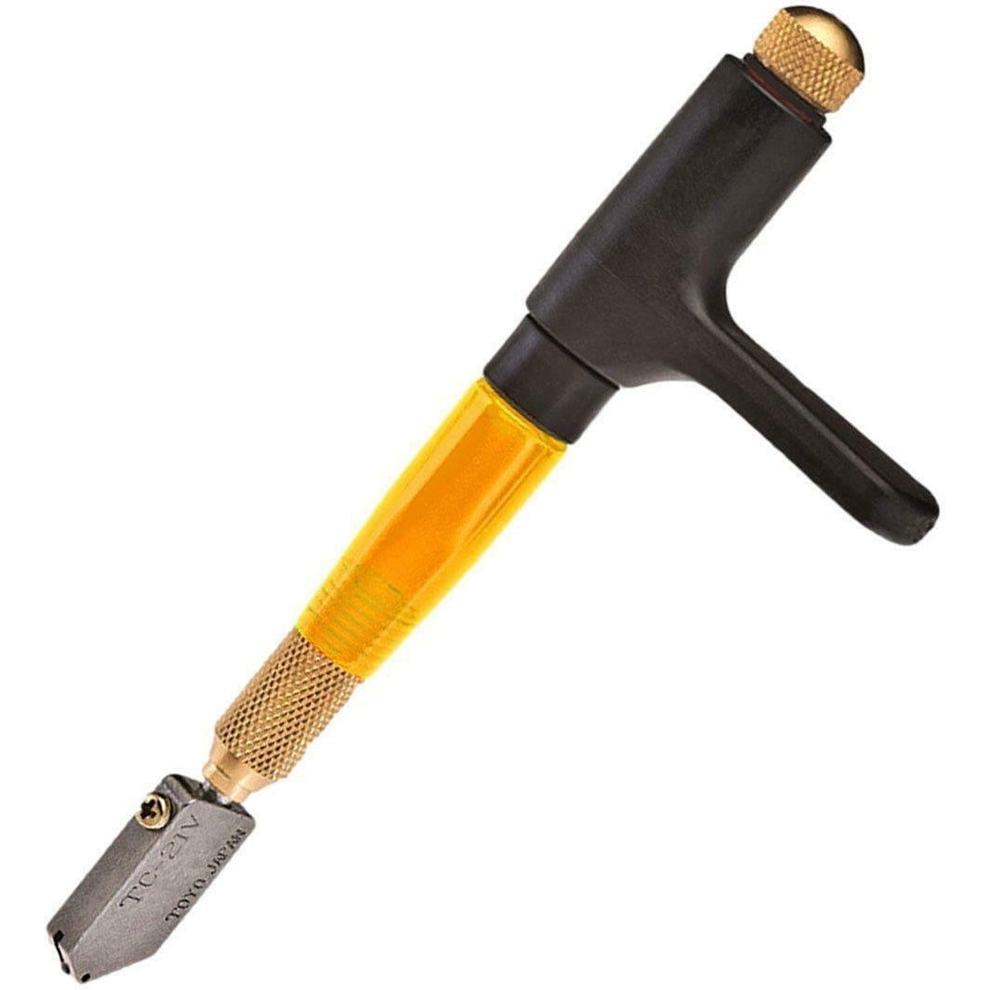 Toyo TC21SVR Straight Head Custom Grip Tap Wheel Oil Glass Cutter