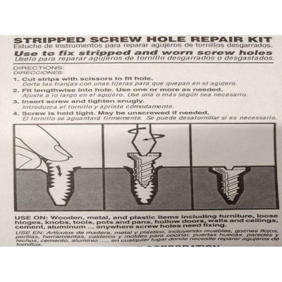 Woodmate's Mr. Grip Stripped Screw Hole Repair Kit