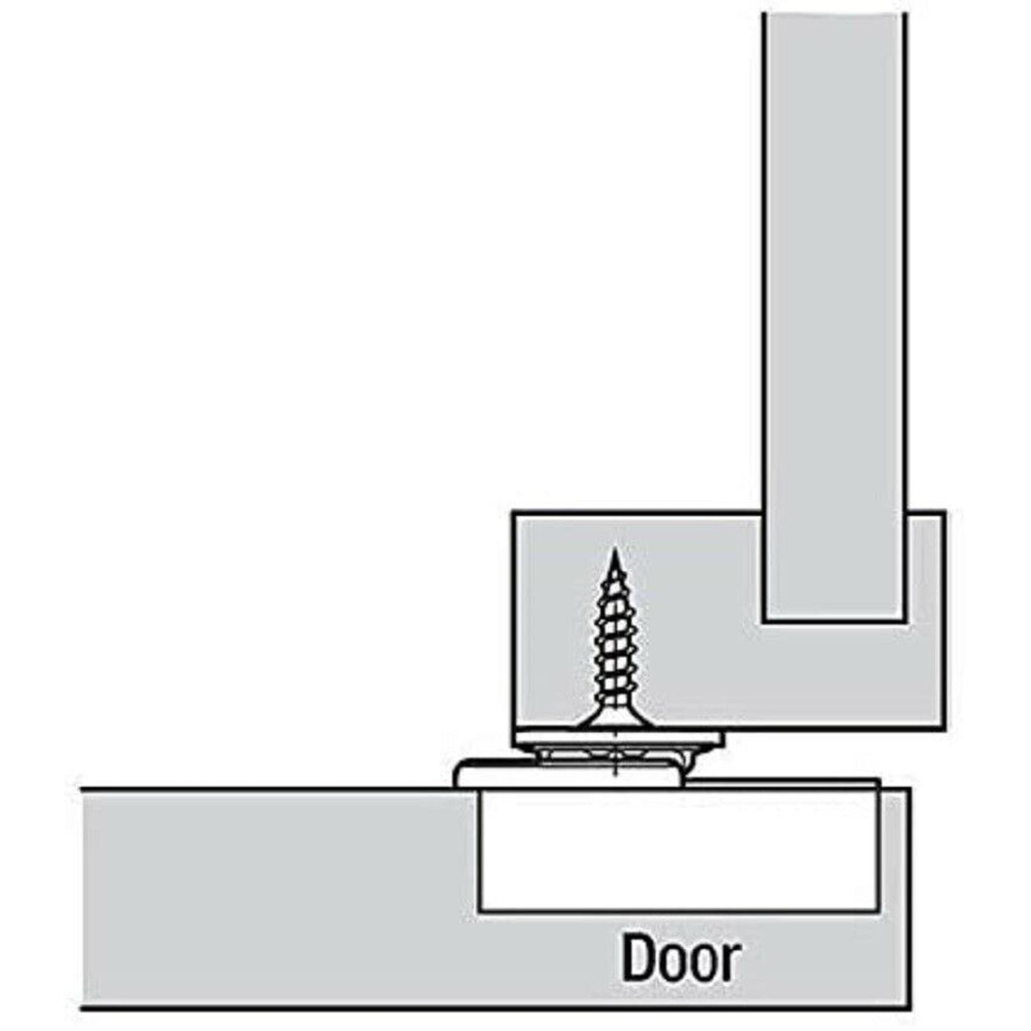 Blum 38B Compact Sprung Hinge 107° Face Fix 38B355AF