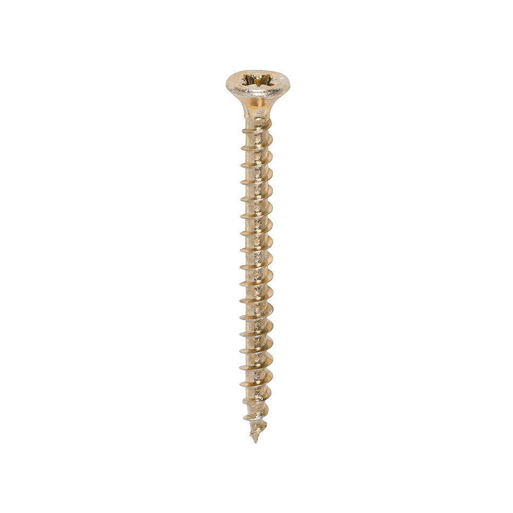 TimCo 3.5 x 40mm Yellow Wood Screw Pozi CS (200 Pack)