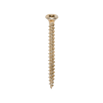 TimCo 3.5 x 40mm Yellow Wood Screw Pozi CS (200 Pack)